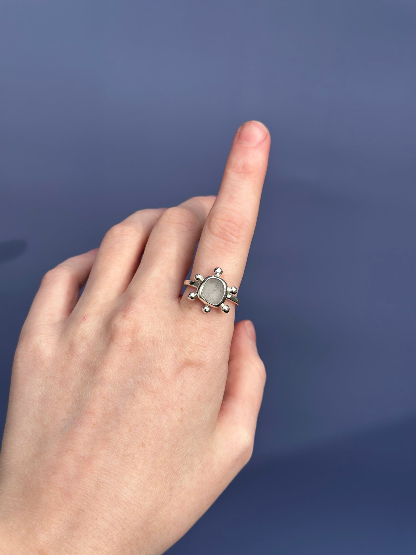 Sea Glass Ring - Size 8