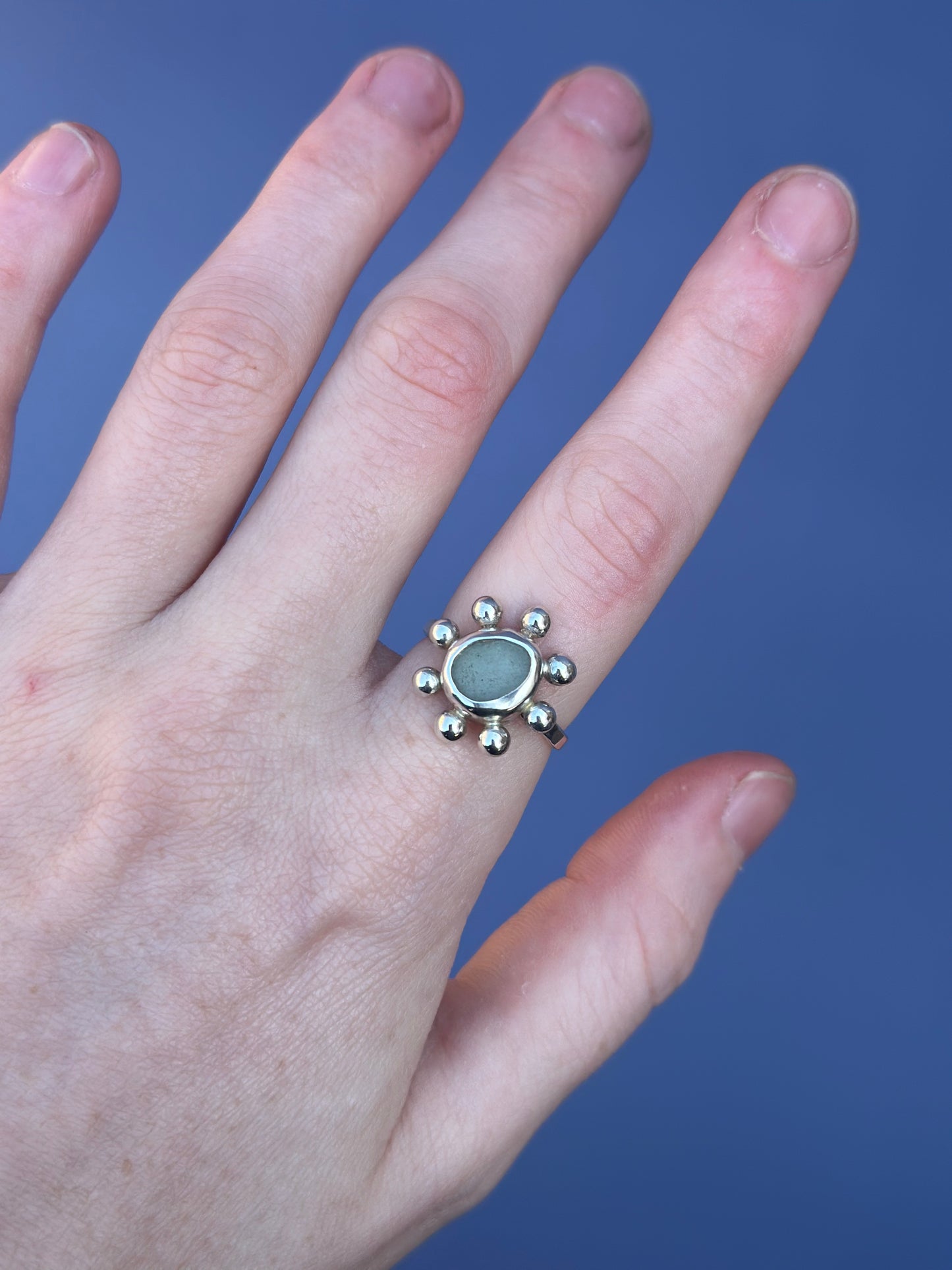 Sea Glass Ring - Size 7