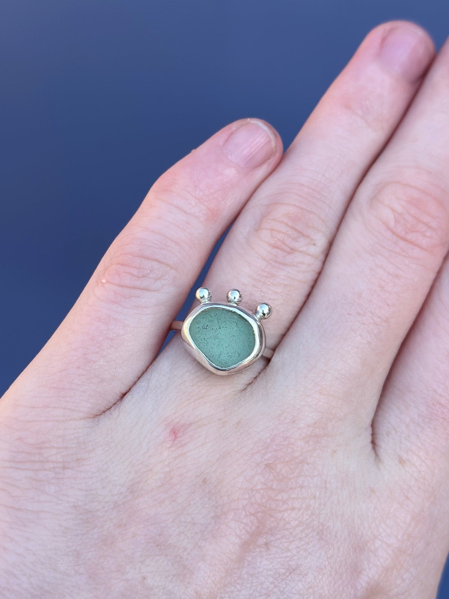 Sea Glass Ring - Size 5