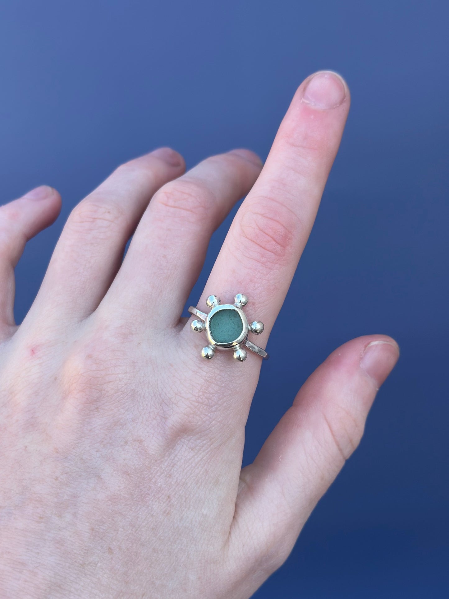 Sea Glass Ring - Size 10