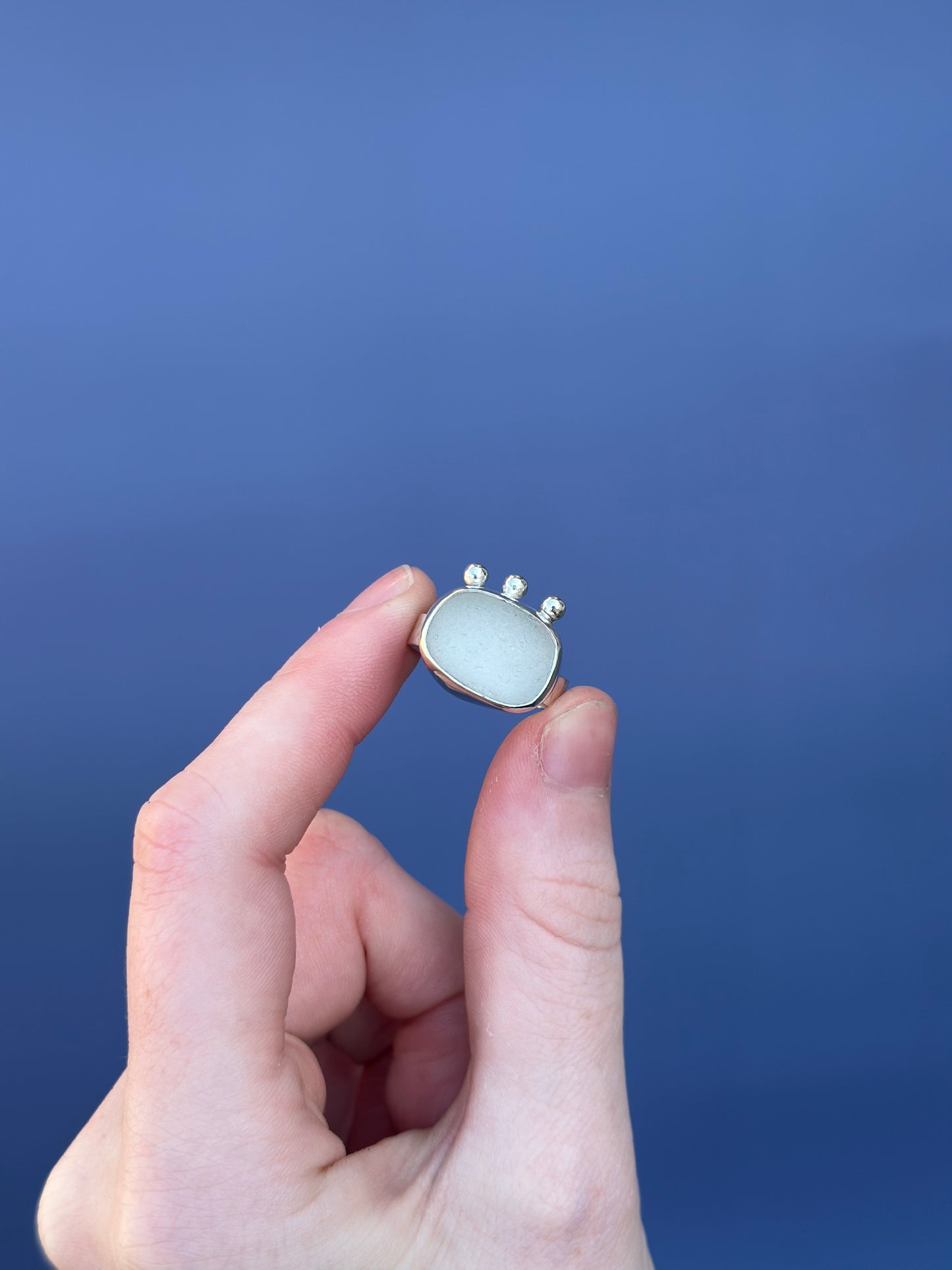 Sea Glass Ring - Size 8