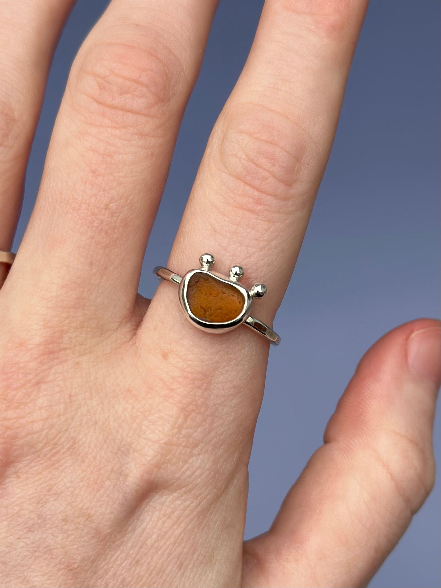 Sea Glass Ring - Size 9