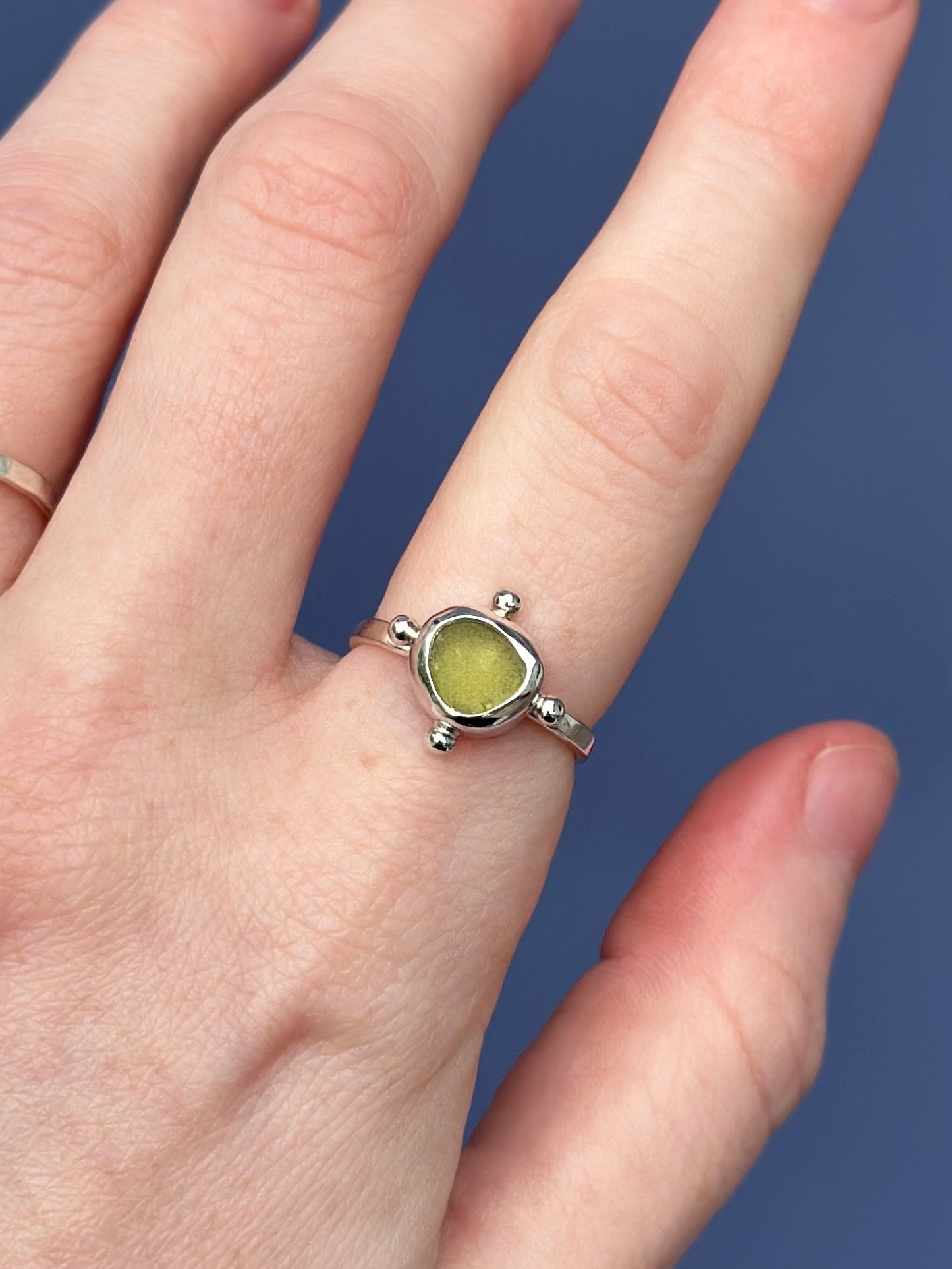 Sea Glass Ring - Size 6
