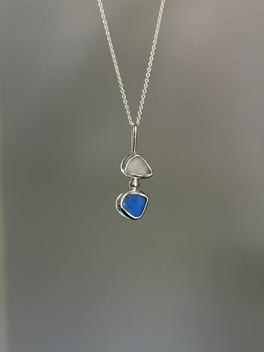 Double Sea Glass Necklace