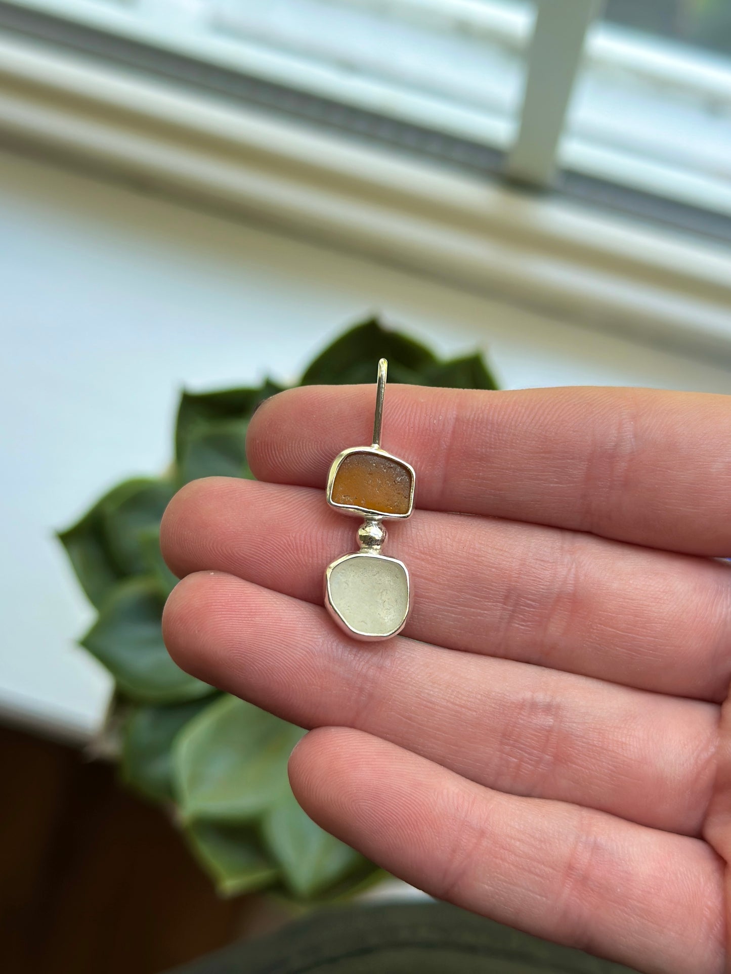 Double Sea Glass Necklace