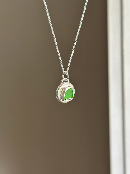 Sea Glass Charm Necklace