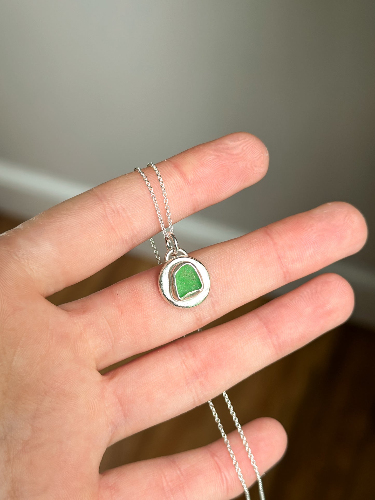 Sea Glass Charm Necklace