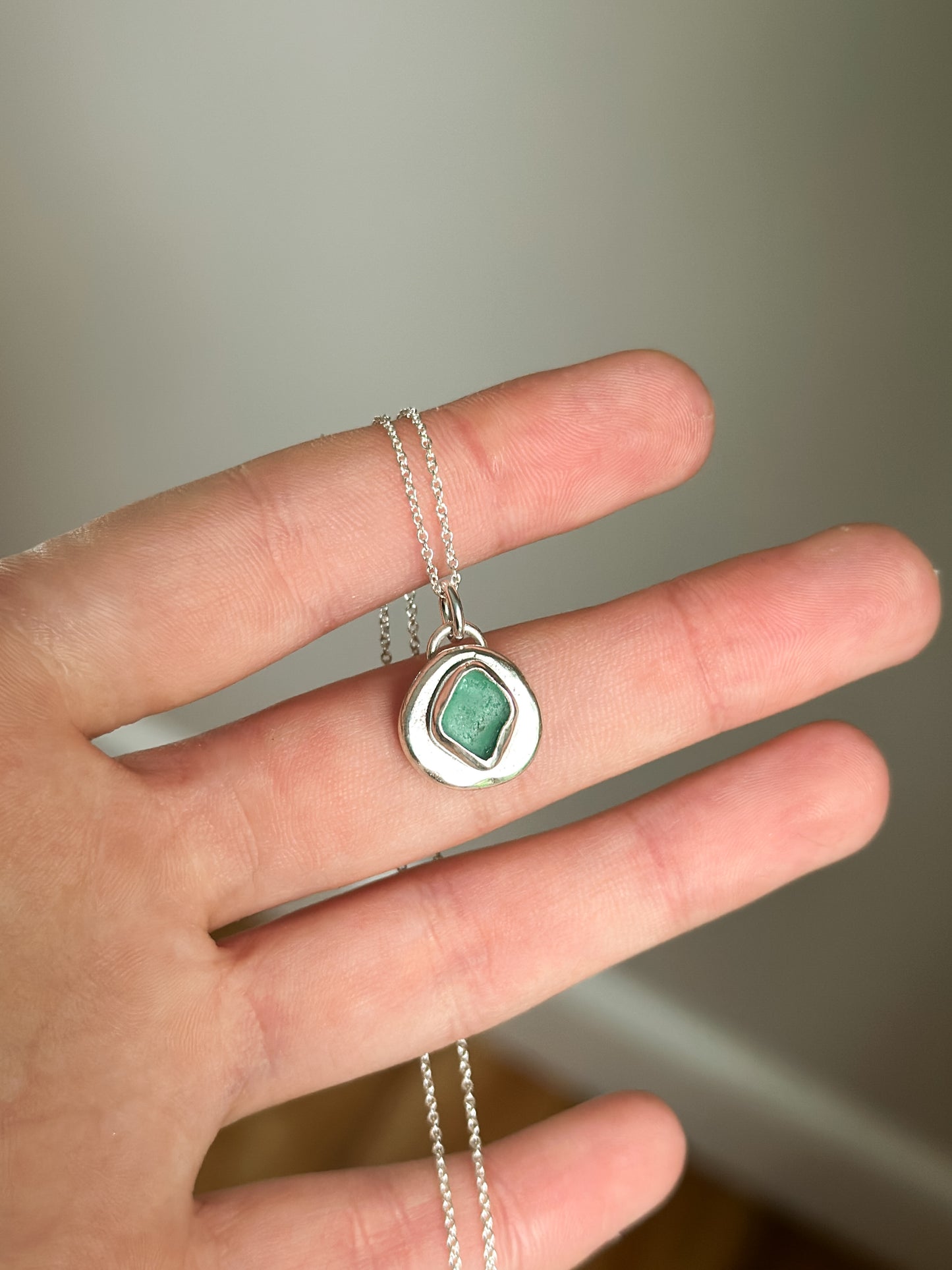 Sea Glass Charm Necklace