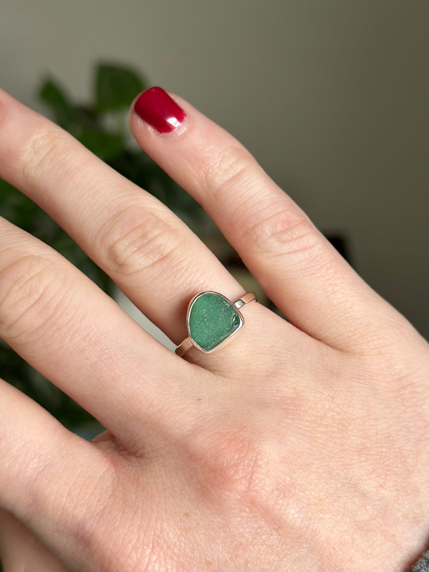 Sea Glass Ring - Size 5.5