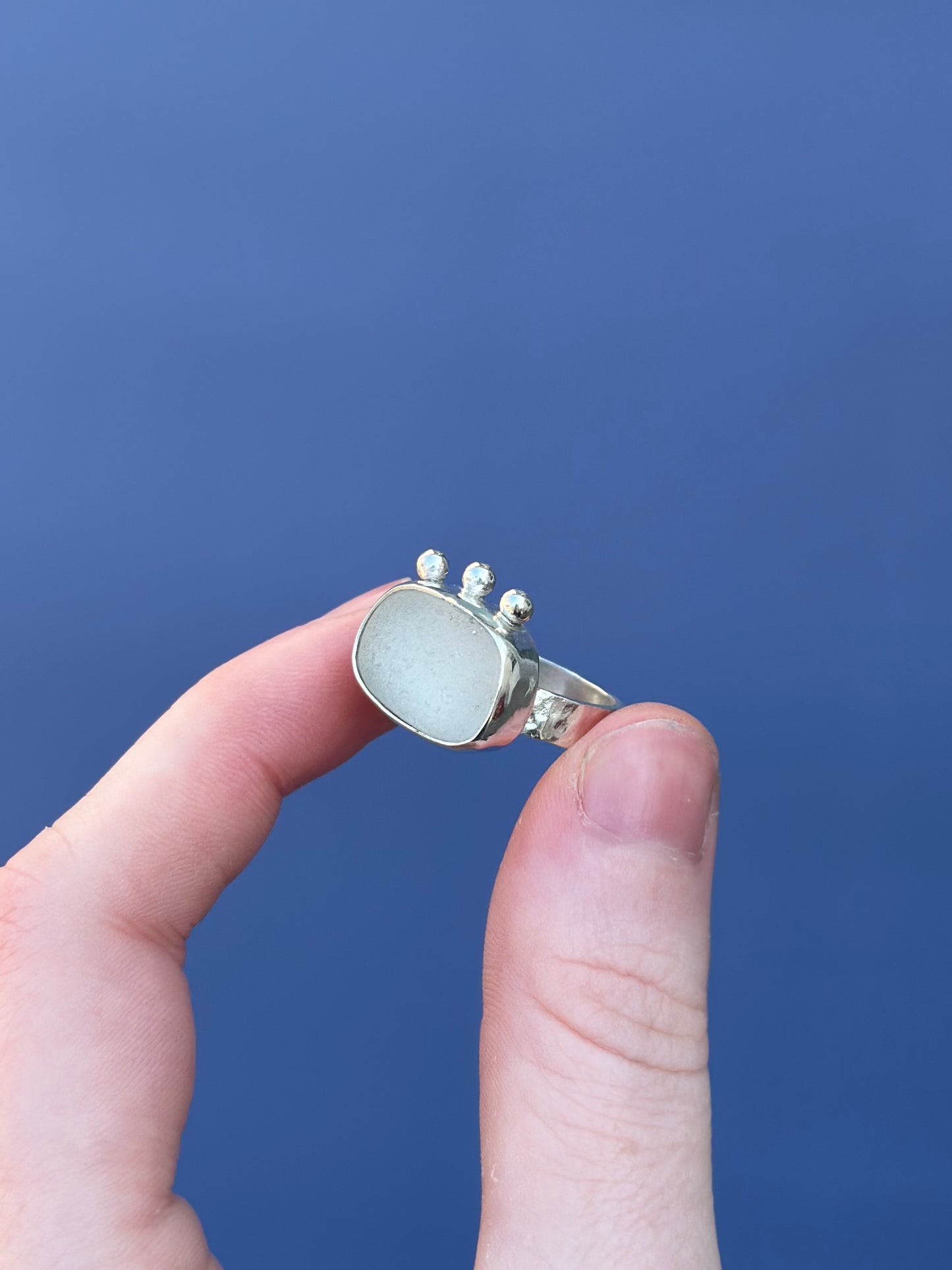 Sea Glass Ring - Size 8