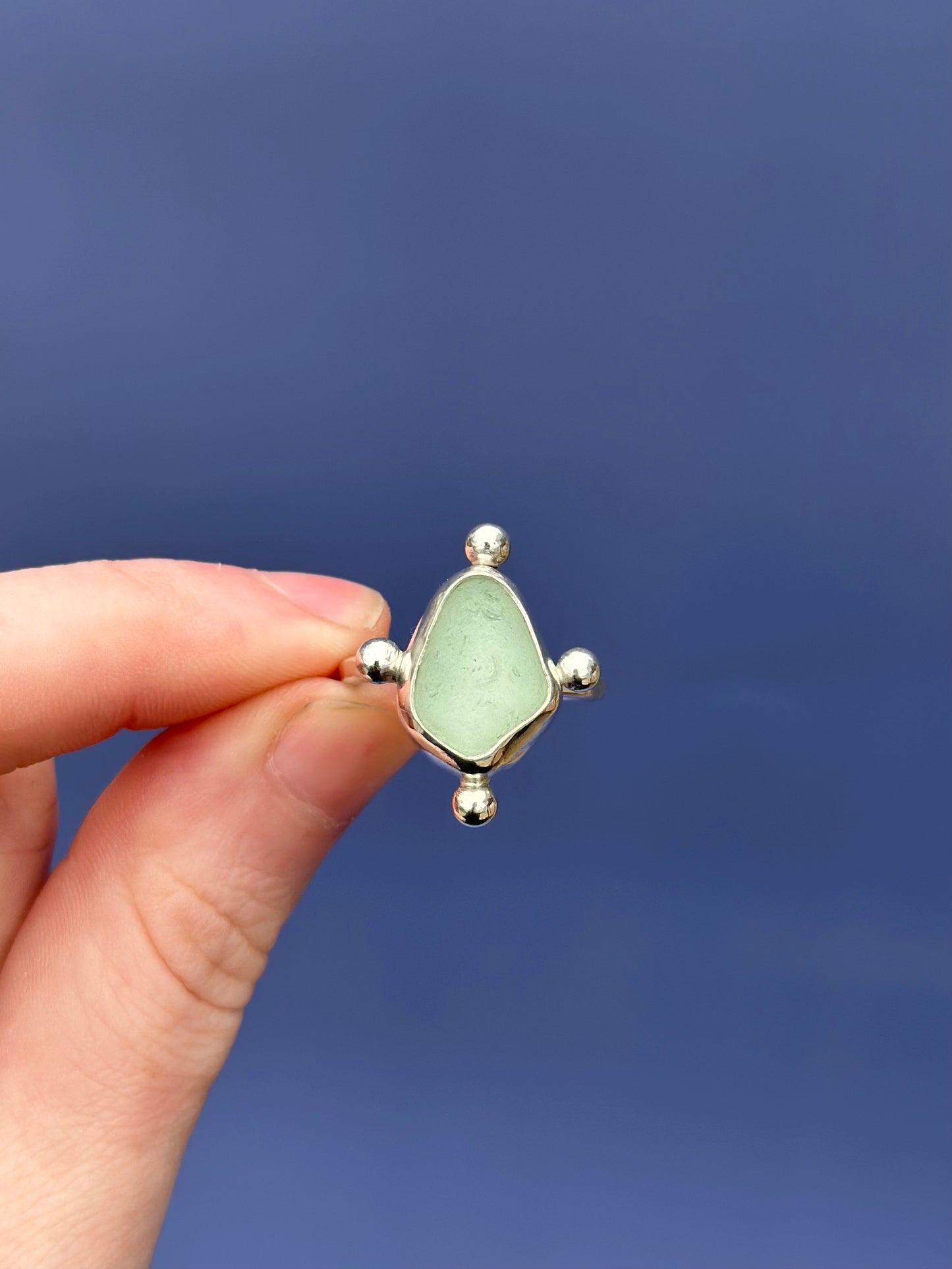 Sea Glass Ring - Size 8