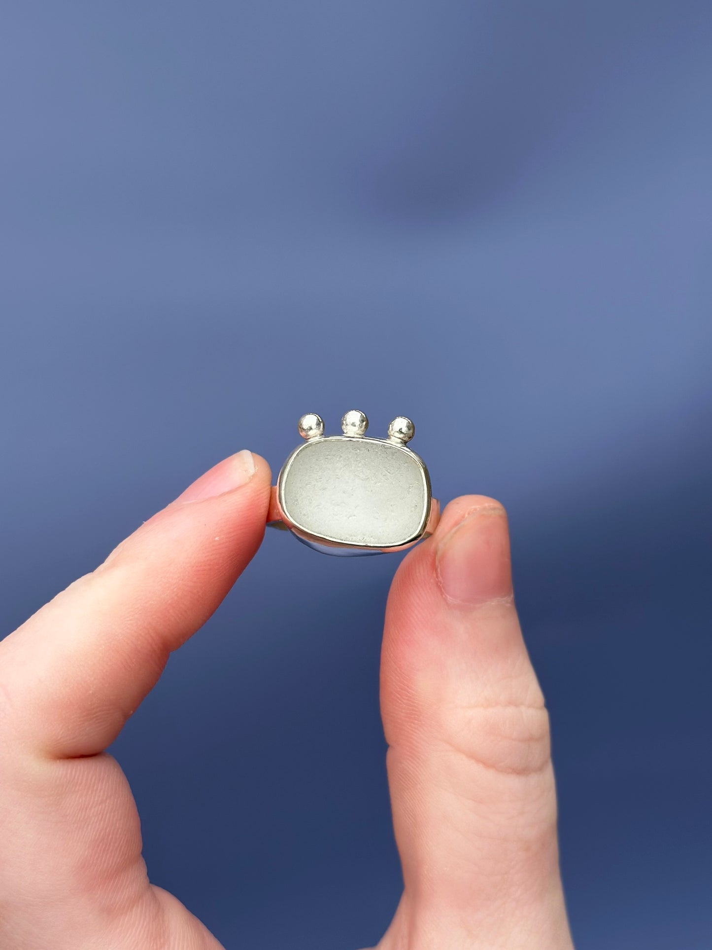 Sea Glass Ring - Size 8