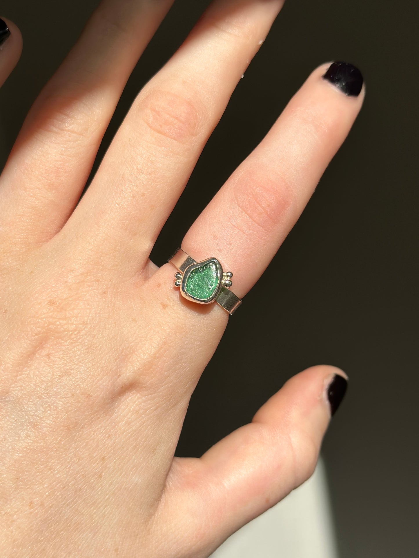 Sea Glass Ring - Size 7