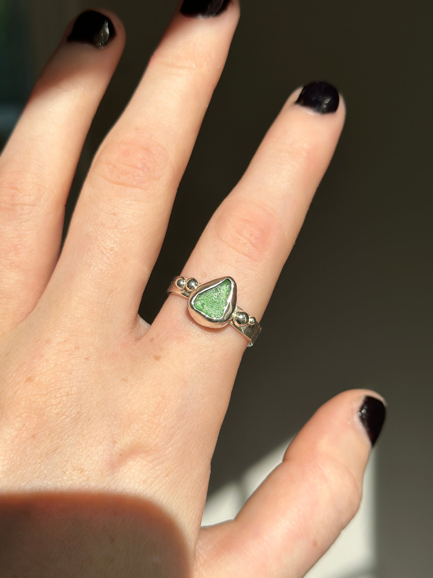 Sea Glass Ring - Size 9.5