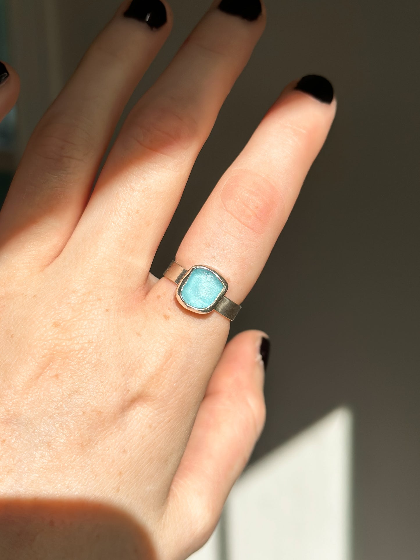 Sea Glass Ring - Size 7