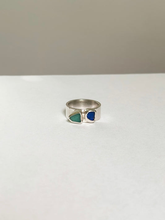 Sea Glass Ring - Size 8