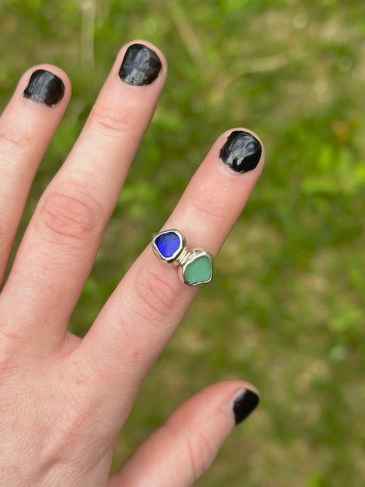 Sea Glass Ring - Size 5.5