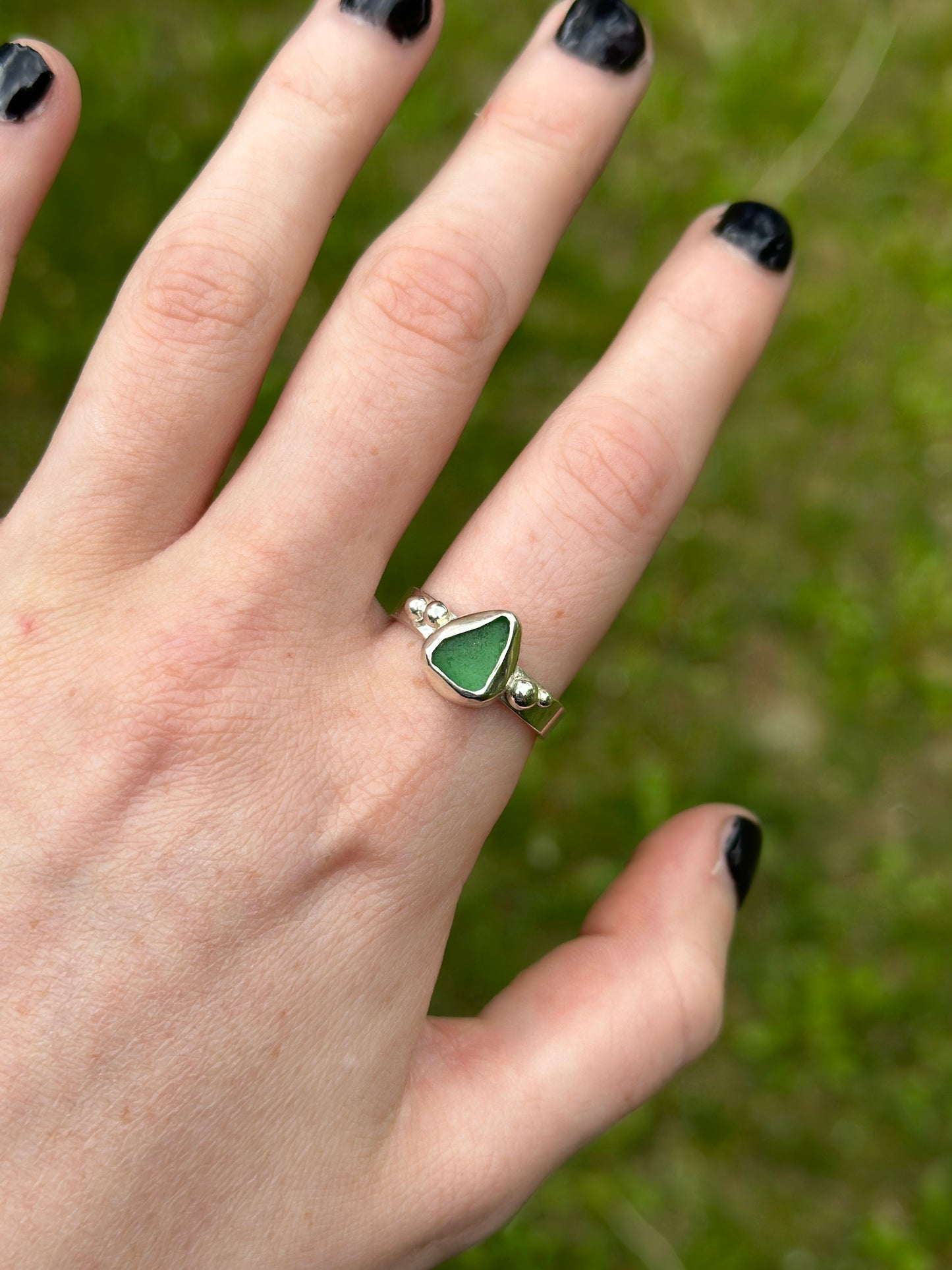 Sea Glass Ring - Size 9.5