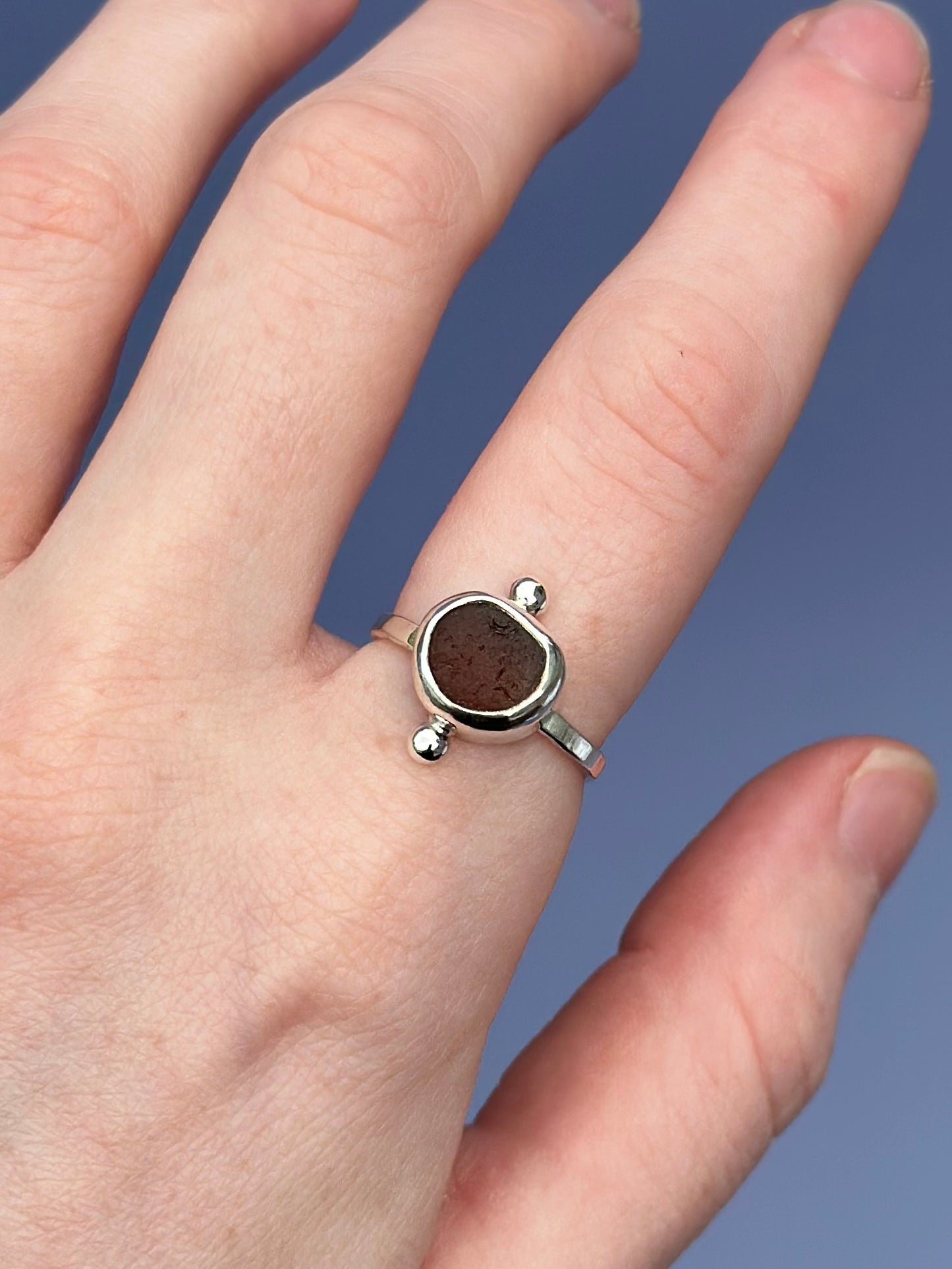 Sea Glass Ring - Size 6.5