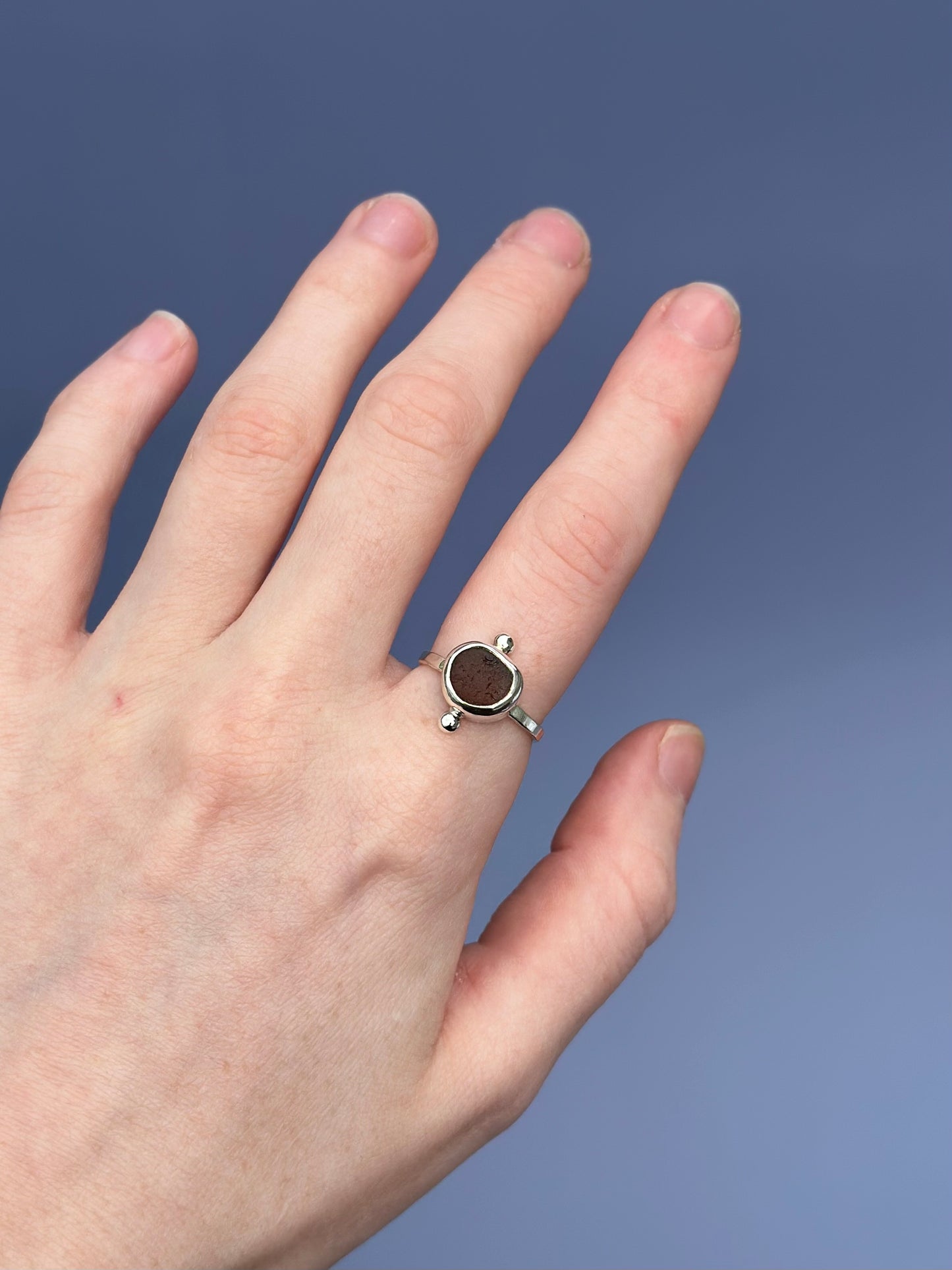 Sea Glass Ring - Size 6.5