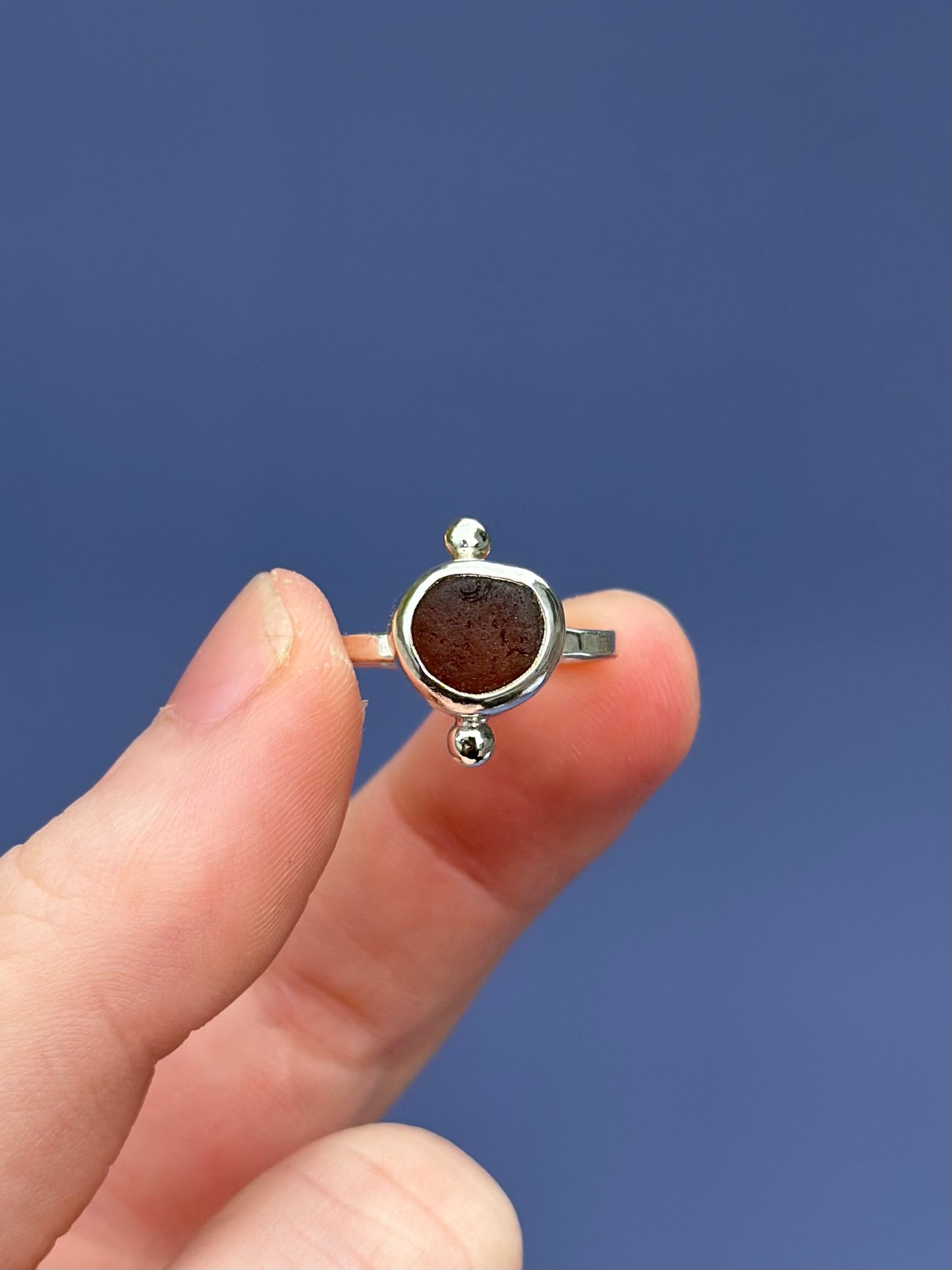 Sea Glass Ring - Size 6.5