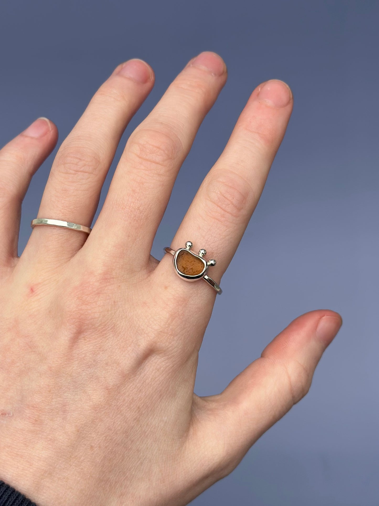 Sea Glass Ring - Size 9