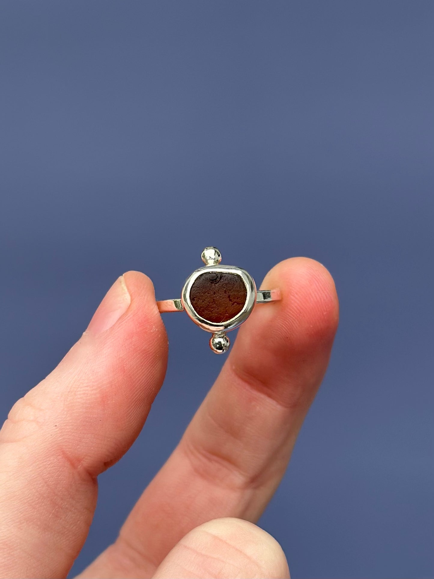 Sea Glass Ring - Size 6.5