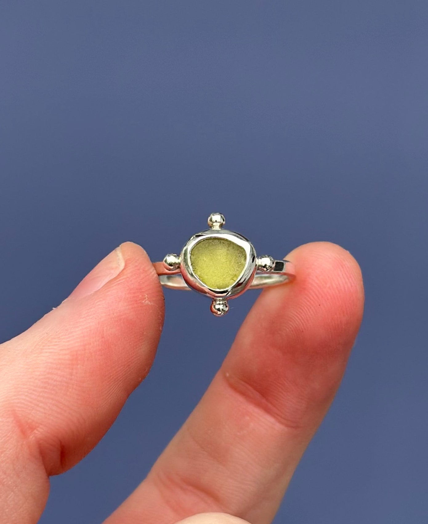 Sea Glass Ring - Size 6