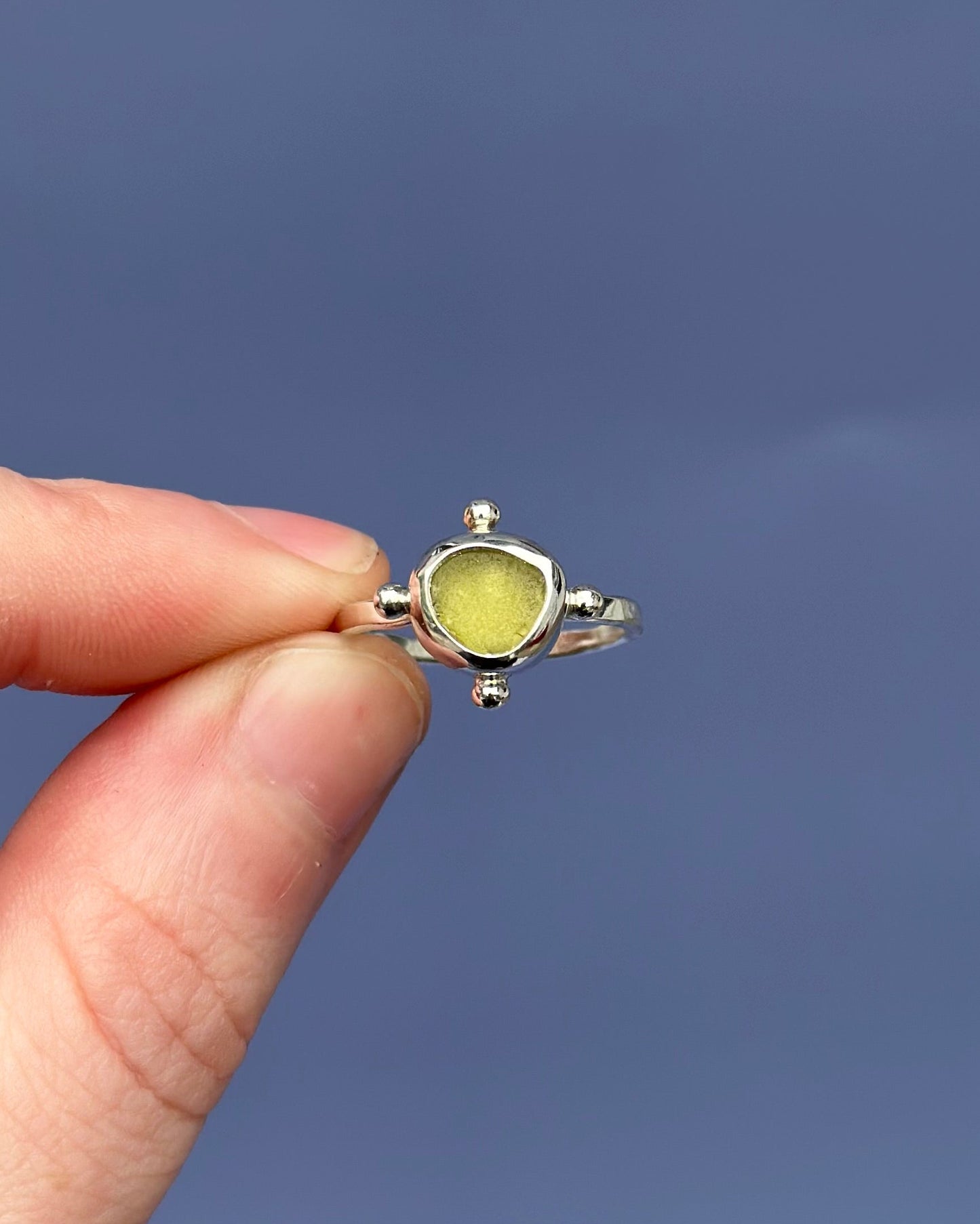 Sea Glass Ring - Size 6