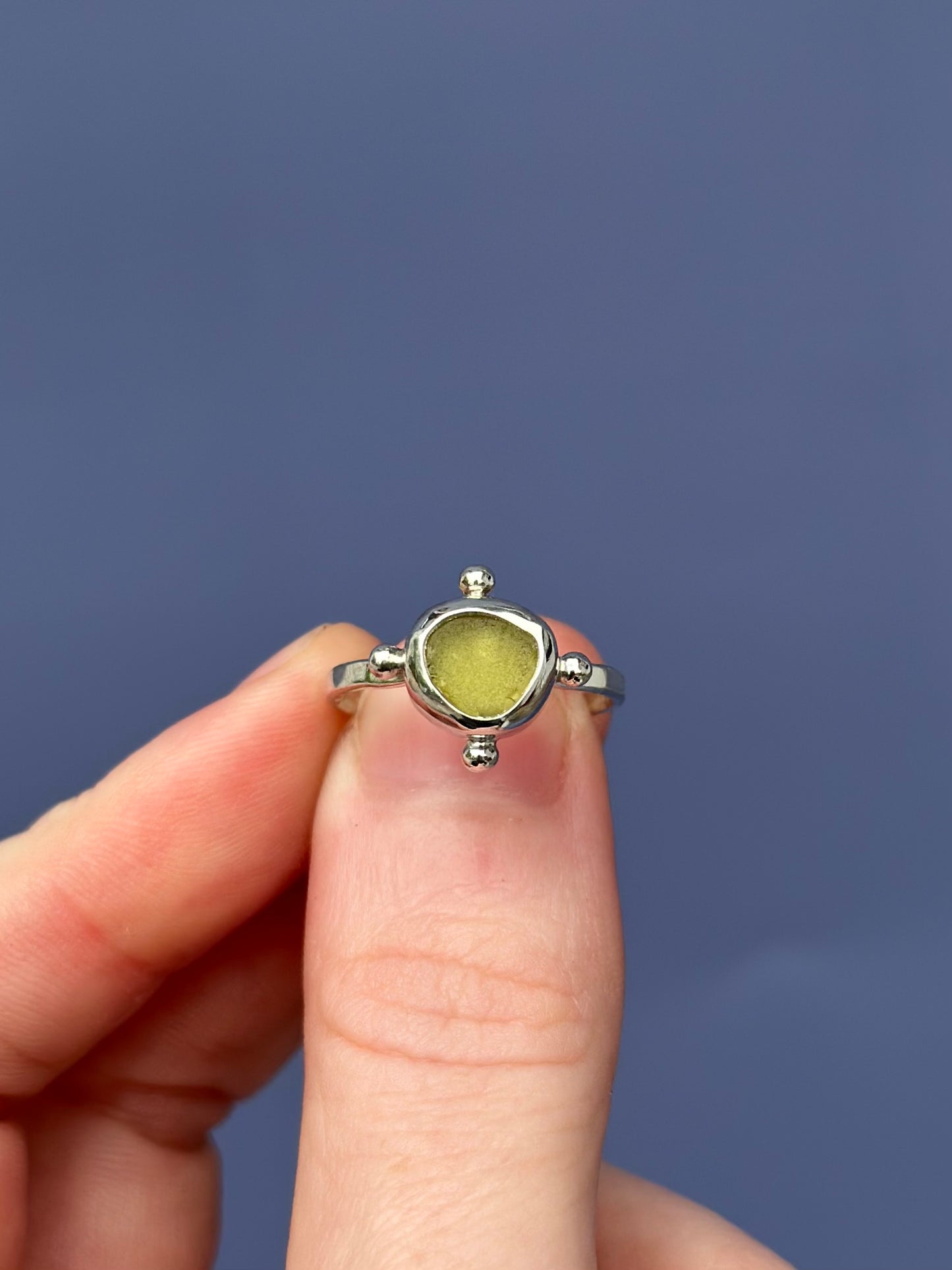 Sea Glass Ring - Size 6